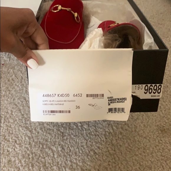 Gucci velvet slippers - Picture 4 of 4